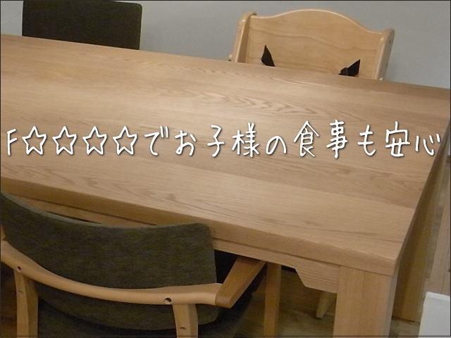 肘付ダイニングチェアー「TOPO（トッポ）　」（ブラウン）は、国土交通省が定めるホルムアルデヒド放出量基準F☆☆☆☆で、シックハウスも安心です。