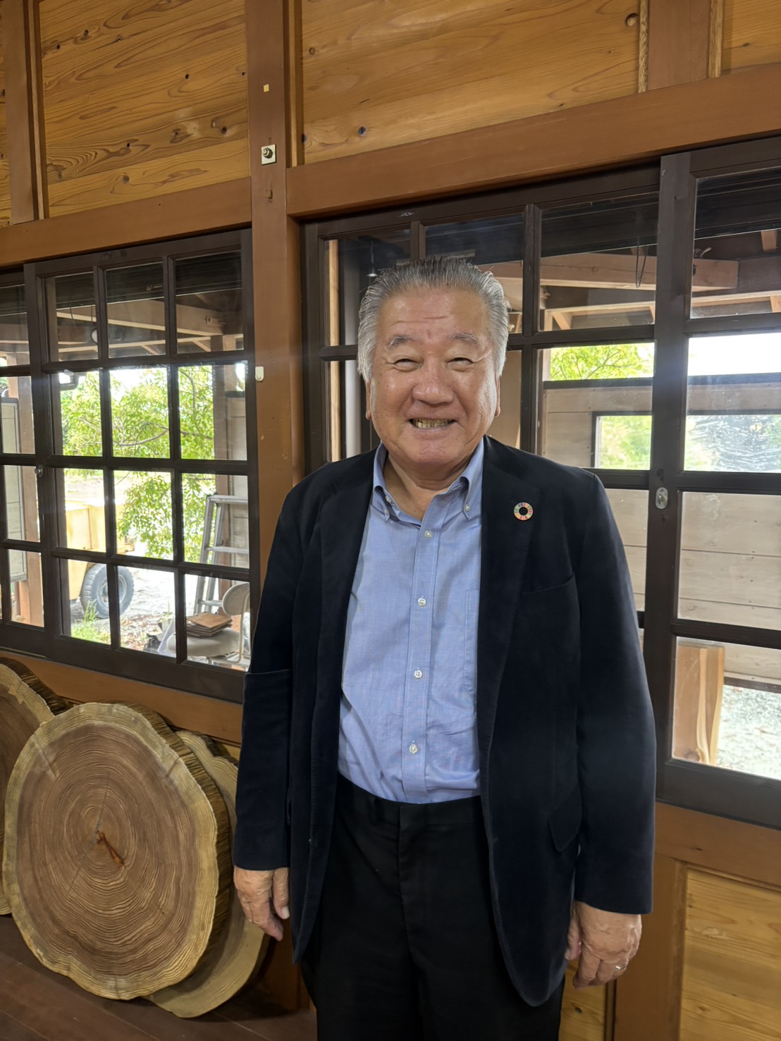 Masaaki Ueki, chairman of Ueki Forestry and Ueki Sangyo
