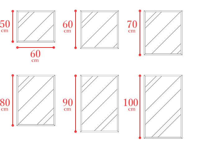 サイズオーダーでインテリアにピッタリの鏡