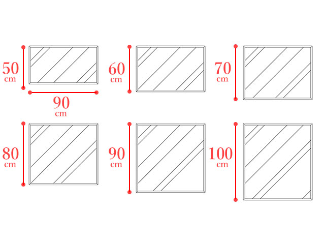 サイズオーダーでインテリアにピッタリの鏡