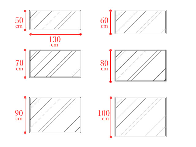 サイズオーダーでインテリアにピッタリの鏡