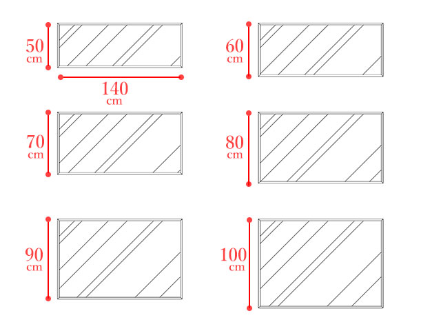 サイズオーダーでインテリアにピッタリの鏡