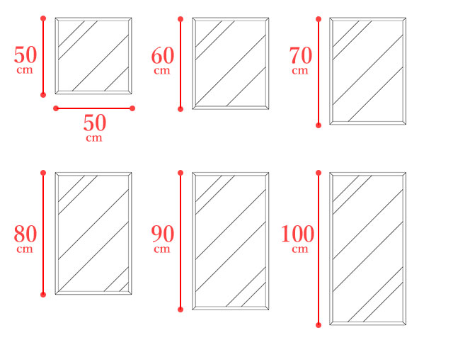 サイズオーダーでインテリアにピッタリの鏡