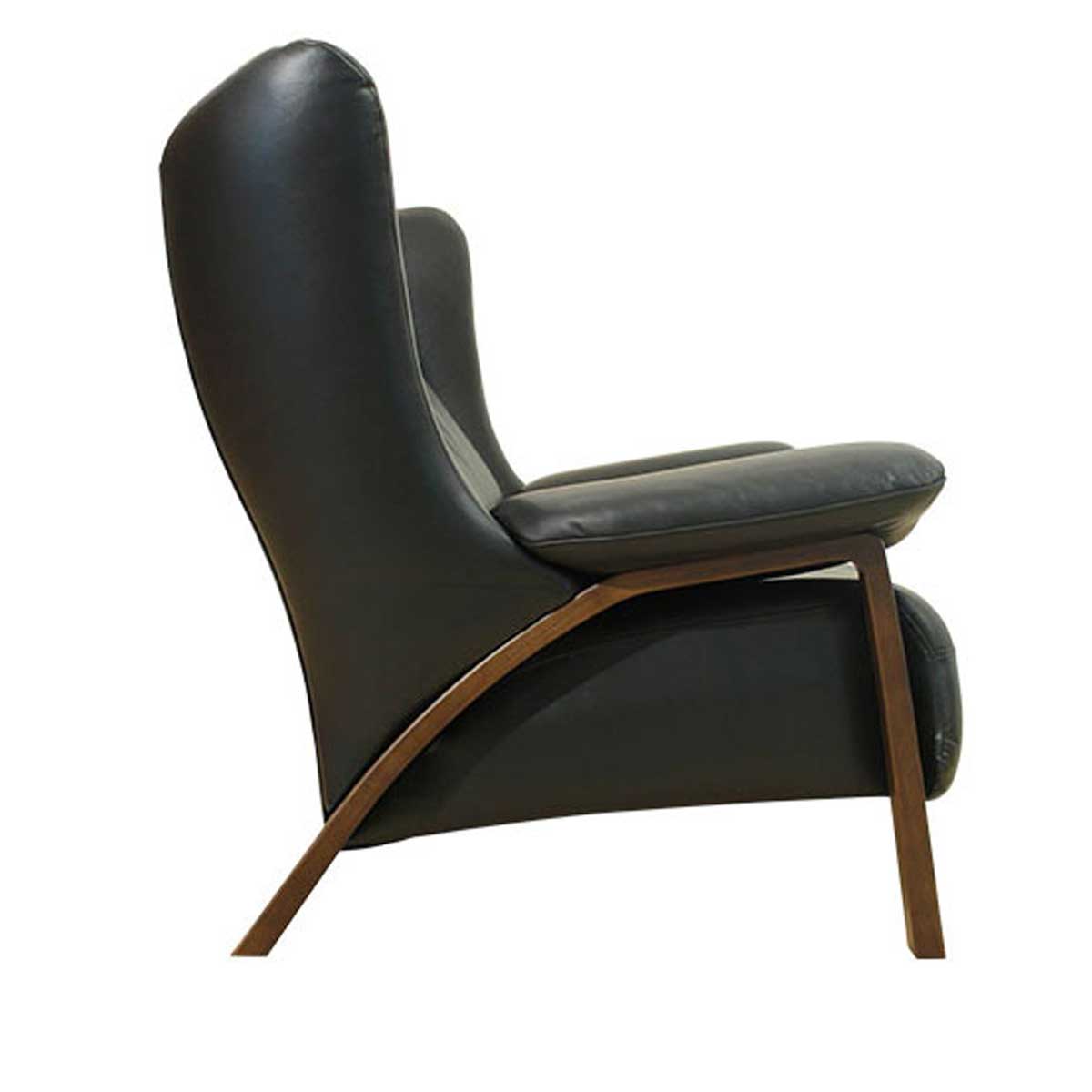 幅90センチ1人掛け（1人用）ソファー「ホルン」は、肘掛のアーチが奇麗