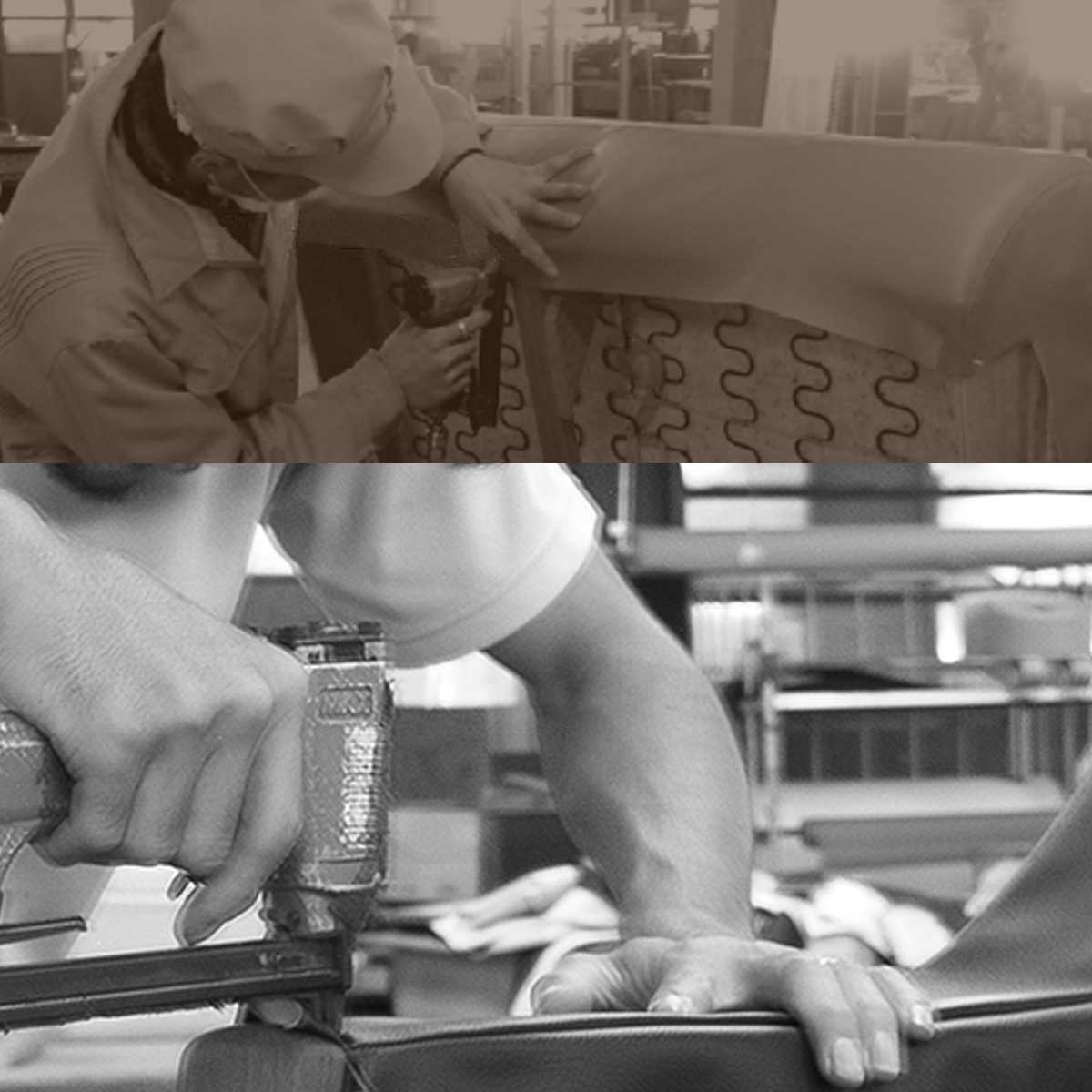 幅90センチ1人掛けソファー「ホルン」、工場国内製造（日本製）