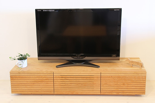 シャルール 150テレビボード(ブラックチェリー)