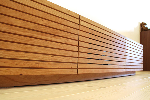 シャルール 150テレビボード(ブラックチェリー)