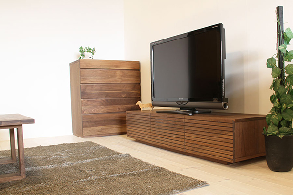 シャルール 150テレビボード(ウォールナット)