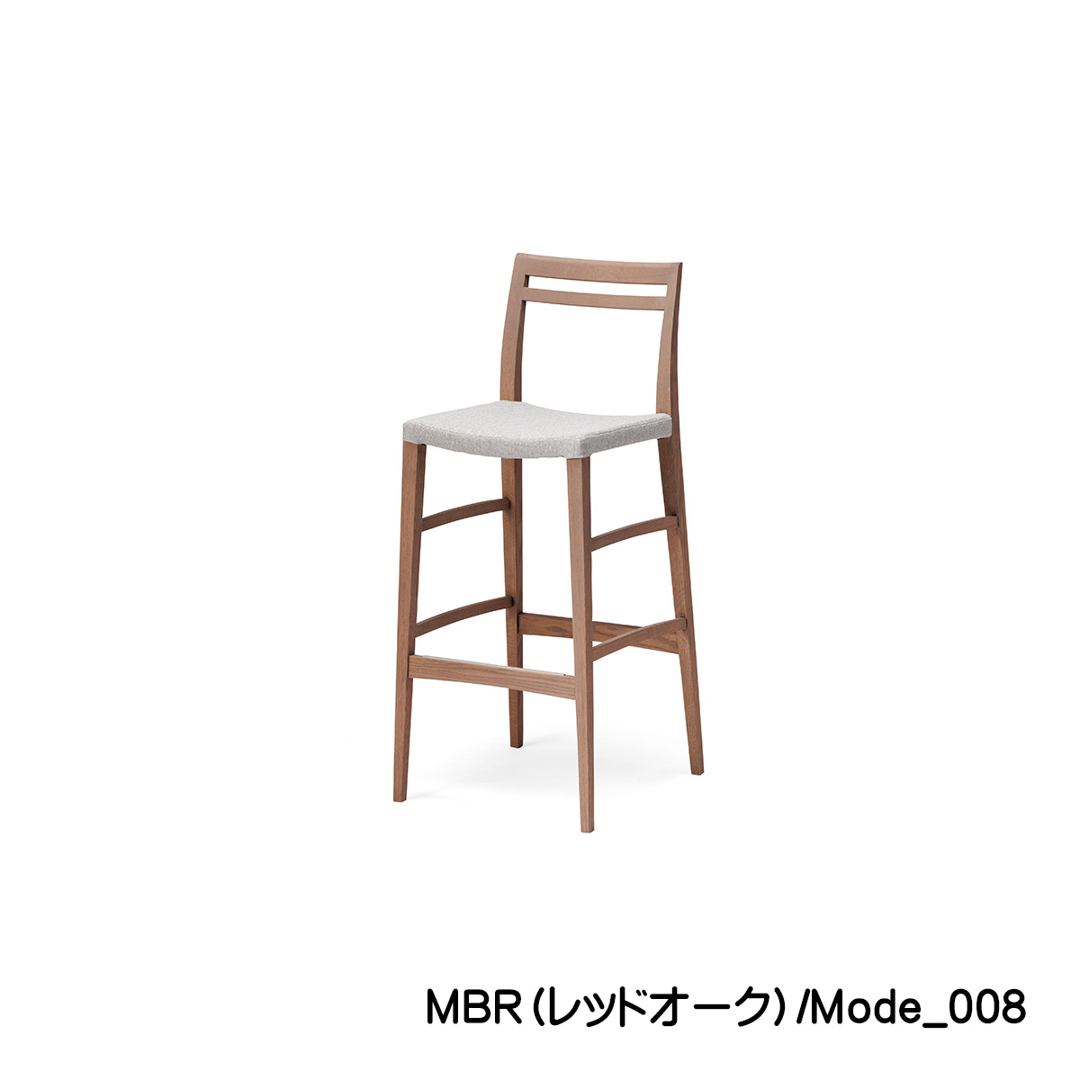 バーチェア65㎝or75㎝「FIKA（フィーカ）　」マッドブラウン（MBR）は、細身のシルエットの脚でとても軽く、カウンターに合わせやすいデザインです。