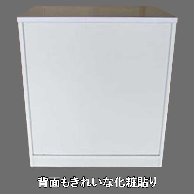 幅80センチ「アースⅡ」キッチンカウンターは、背面はきれいな化粧貼りで仕切りにもご使用いただけます