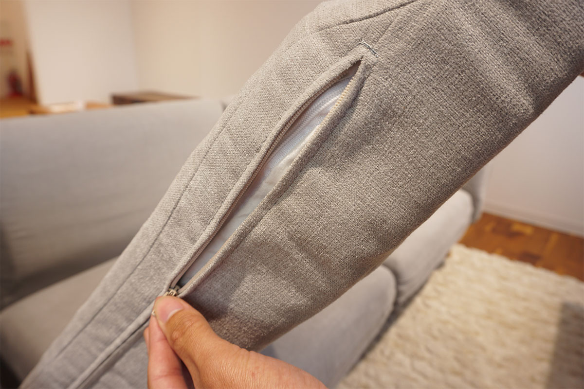 取り外し可能なクッションカバー