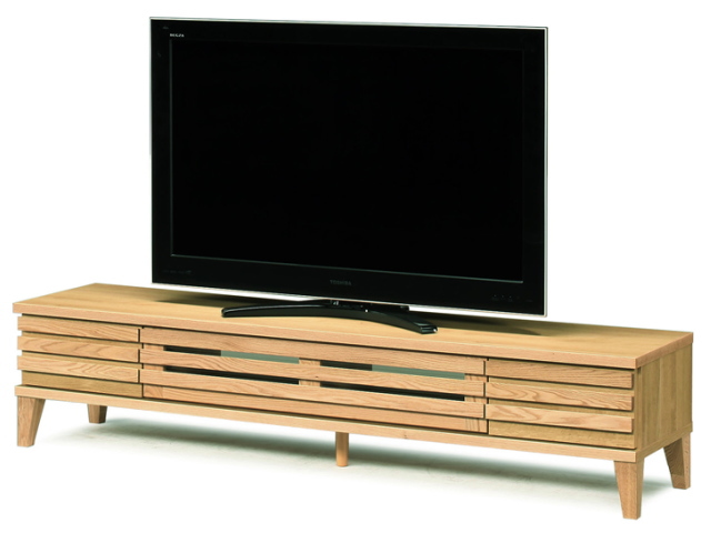 180センチ幅テレビボード「セゾン」レッドーク材は、無垢材を使用しているので天然木の床材に合わせたい方にオススメです