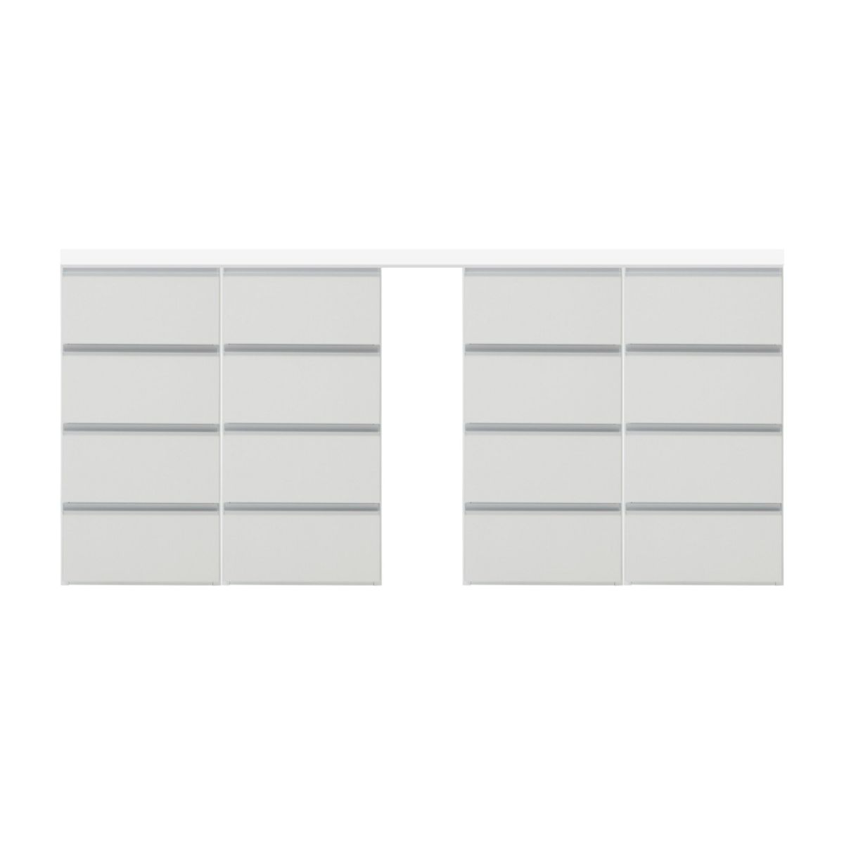 幅180cm中央約20cm空間タイプの正面画像