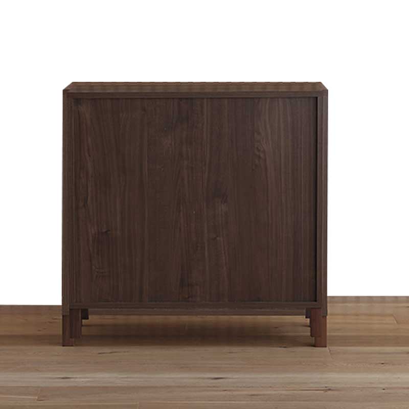 幅90センチキャビネット「レッチェ」ウォールナット材は、背面も奇麗に見えるようにプリント化粧仕上げです。