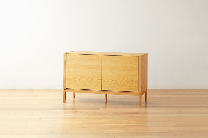 モル１２０サイドボード（ホワイトオーク）