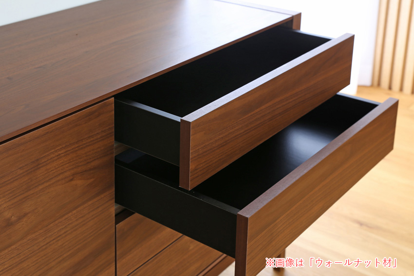 プッシュオープンタイプの引き出し