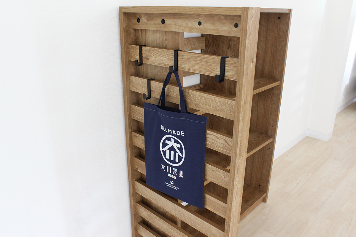 Ｌ型フックが掛けられます