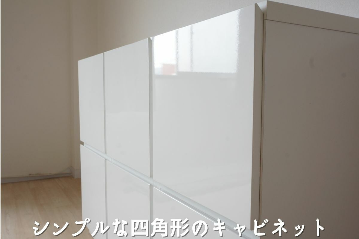 キャビネット ホワイト フレンチシャビー脚付きホワイトキャビネット【Diana】幅118 日本製