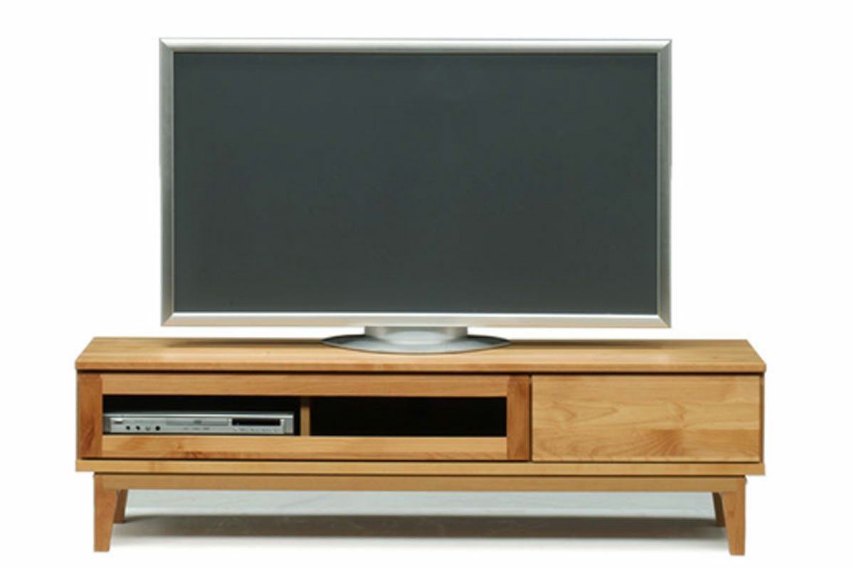 モニカ153TVボード 幅153.1cm×奥行44.5cm×高さ42.8cm 天然木 ナチュラル テレビ台 TV台 テレビボード  家具 苫小牧西店 幅153.1 奥行44.5 高さ42.8】モニカ153センチ幅テレビボード(脚組立