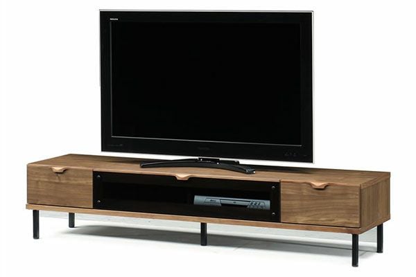 【幅179 奥行46 高さ38.3】シモン179テレビボード (ウォールナット))