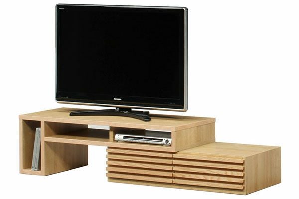 木目 スライド式 テレビボード スライド式 テレビボード 形が変わる TVボード 新生活 : ピカイチ