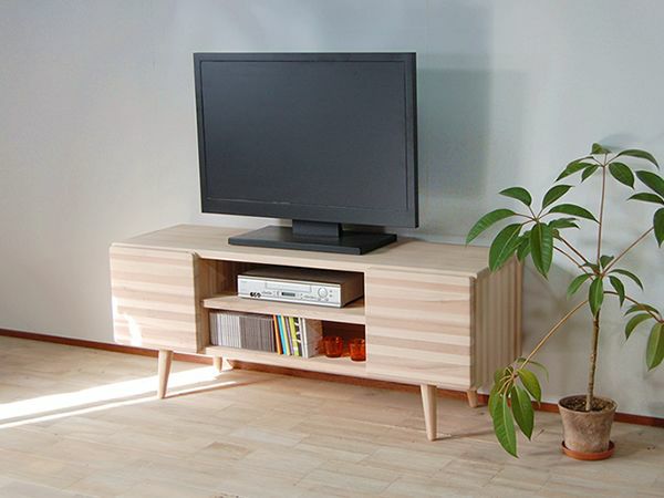 【国産天然杉仕様】天然杉ならではの木目と匂い 引き出し付きテレビボード テレビ台 思わずナデナデしたくなるようなエコな国産杉テレビボード