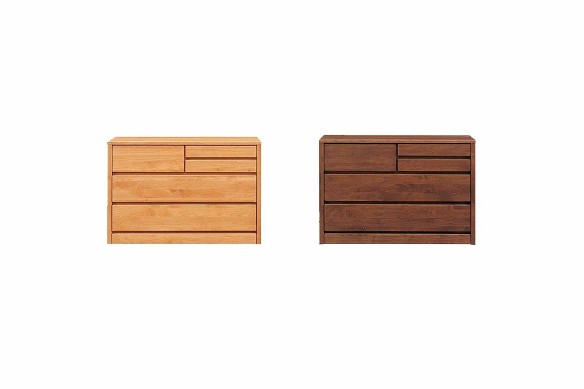 価格見直しました！大川家具｜ティアラ｜オイル塗装｜ローチェスト 幅100 奥行45 高さ68】tiara（ﾃｨｱﾗ） 100-3ローチェスト | 大川家具