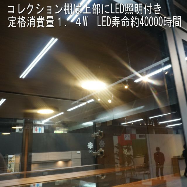 幅80 奥行41 高さ180】ヴァール 幅80センチガラス戸コレクション収納棚