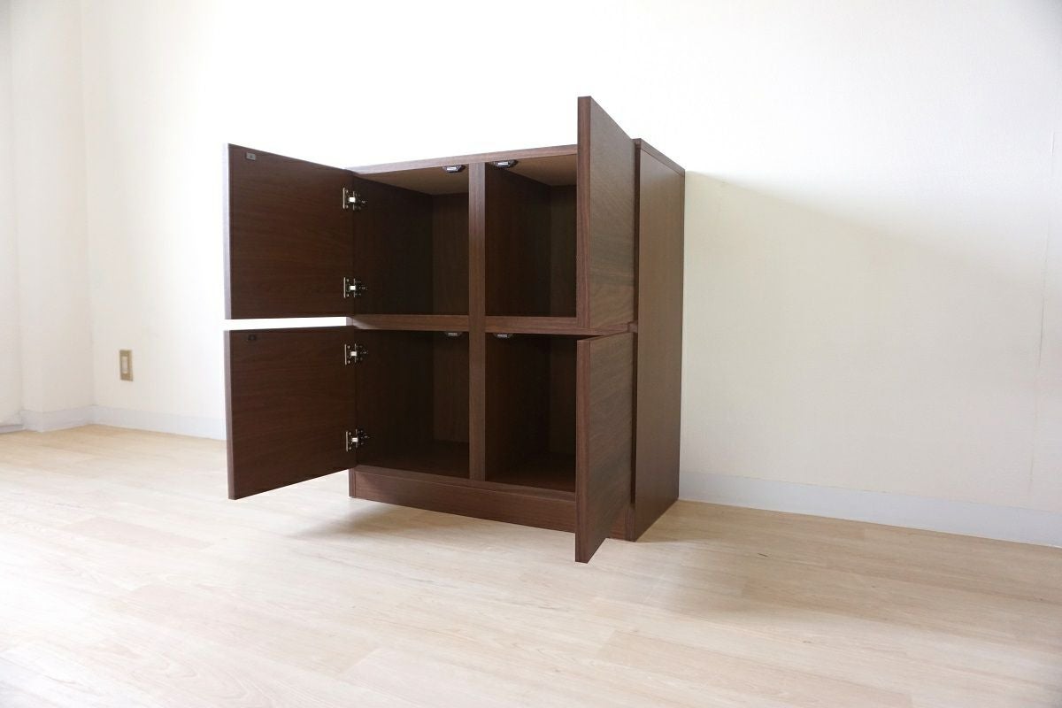 大川家具 木製 ダブルディ2 74-4ラック 収納棚 本棚 幅74.2 奥行38.5 高さ81】ダブルディ2 74－4ラック | 大川家具