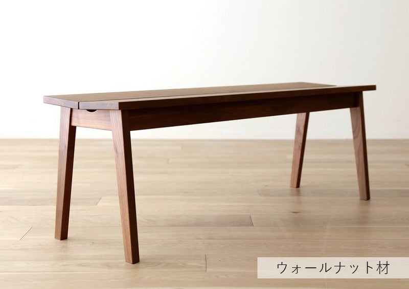 木のぬくもりを感じるオーソドックスなプレーンベンチ（アルダー材 