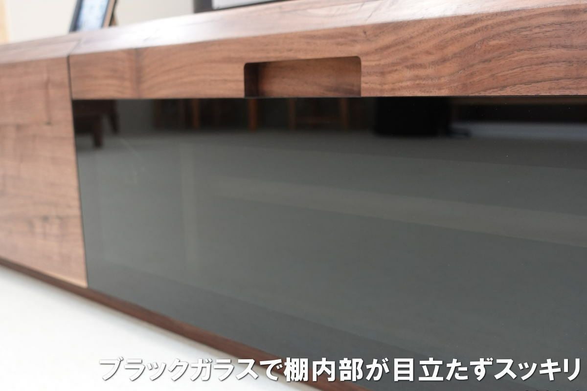 幅180 奥行44.5 高さ33】オルタナ180cm幅テレビボード(ウォールナット