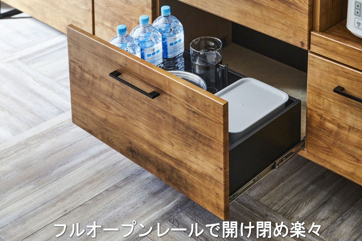 ステンレス天板作業台のキッチンカウンター120cm幅でお子様と一緒に