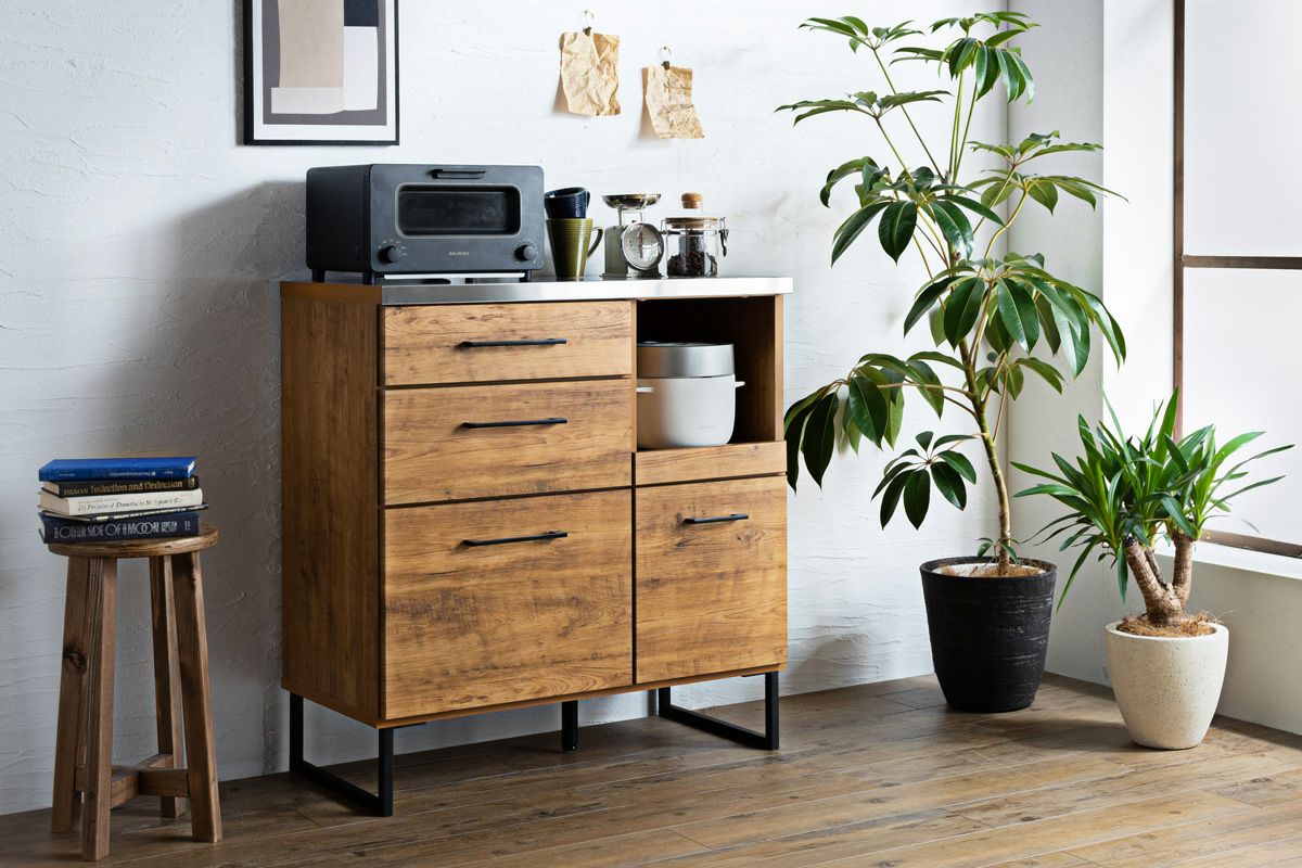 ステンレス天板キッチンカウンターフィオーレ85cm幅