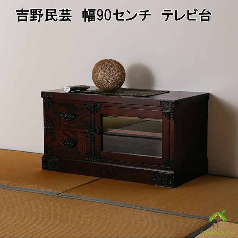 民芸調のお仏壇はコンパクトでリビングにも収まります【大川家具 