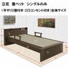 立花　畳ベット　シングルのみ（手すり2個付き・2口コンセント付き）は、畳は中国産い草使用しております。オプションにて日本産い草畳と和紙畳もお選び頂けます（有料）